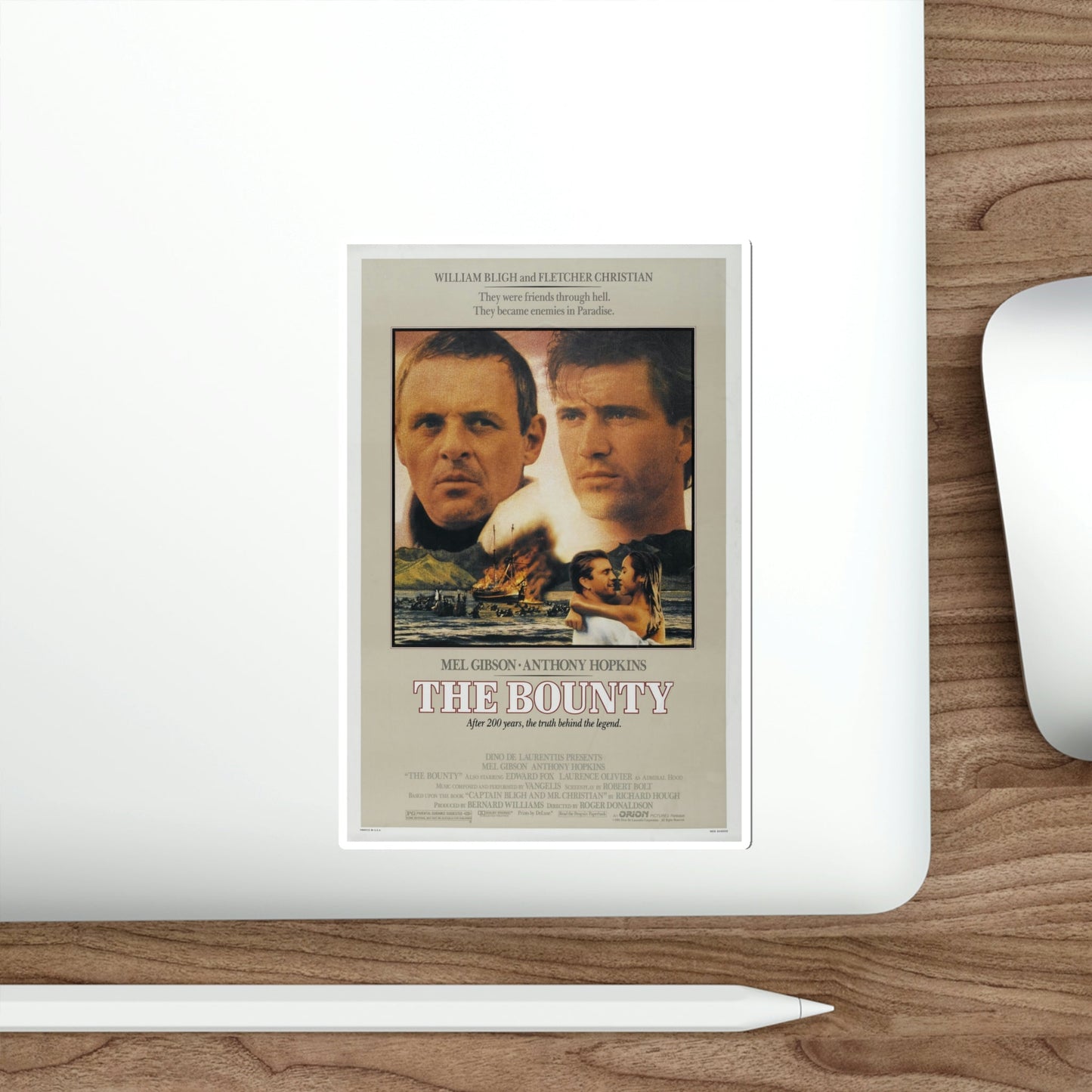 The Bounty 1984 Movie Poster STICKER Vinyl Die-Cut Decal-The Sticker Space