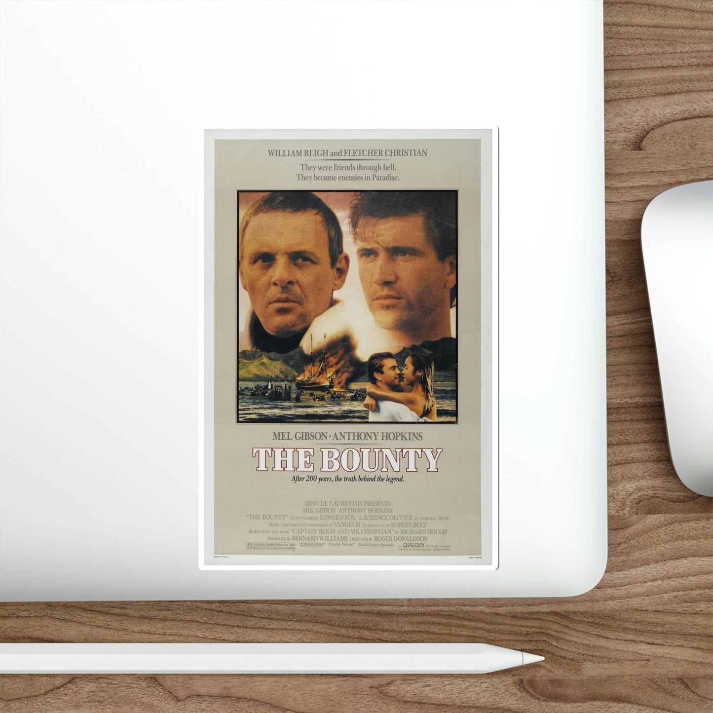 The Bounty 1984 Movie Poster STICKER Vinyl Die-Cut Decal-The Sticker Space