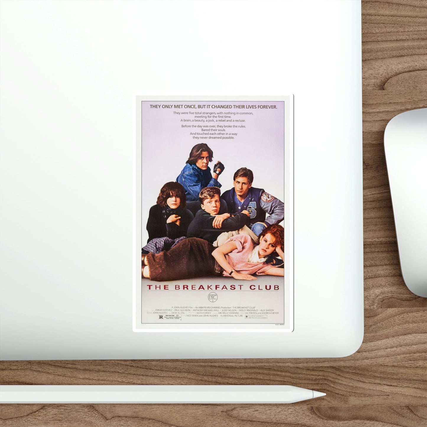 The Breakfast Club 1985 Movie Poster STICKER Vinyl Die-Cut Decal-The Sticker Space