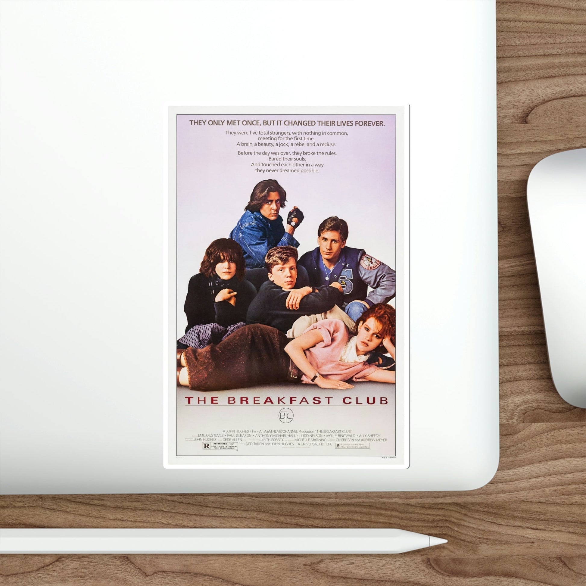 The Breakfast Club 1985 Movie Poster STICKER Vinyl Die-Cut Decal-The Sticker Space