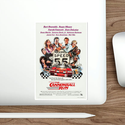 The Cannonball Run 1981 Movie Poster STICKER Vinyl Die-Cut Decal-The Sticker Space