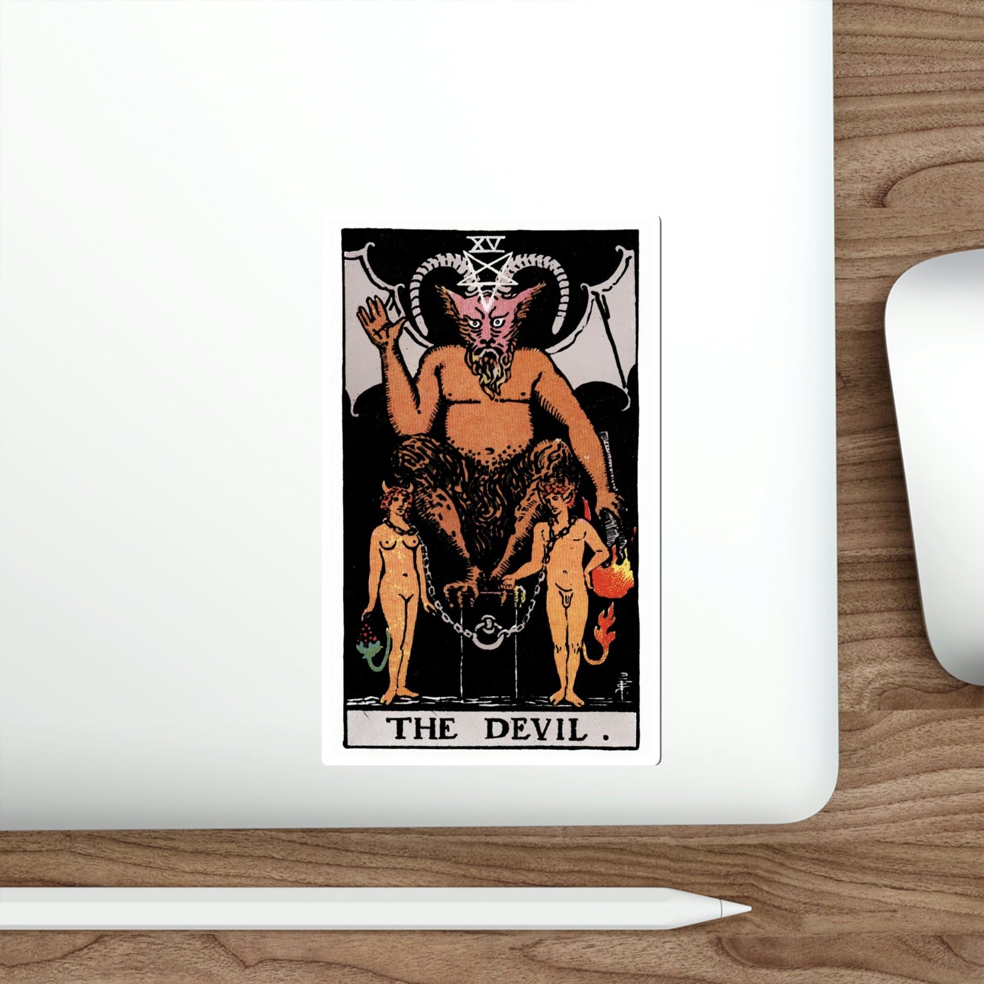 The Devil (Rider Waite Tarot Deck) STICKER Vinyl Die-Cut Decal-The Sticker Space