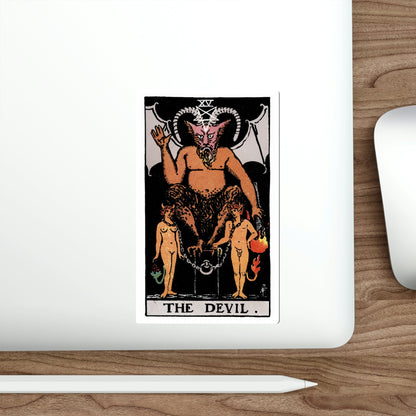 The Devil (Rider Waite Tarot Deck) STICKER Vinyl Die-Cut Decal-The Sticker Space