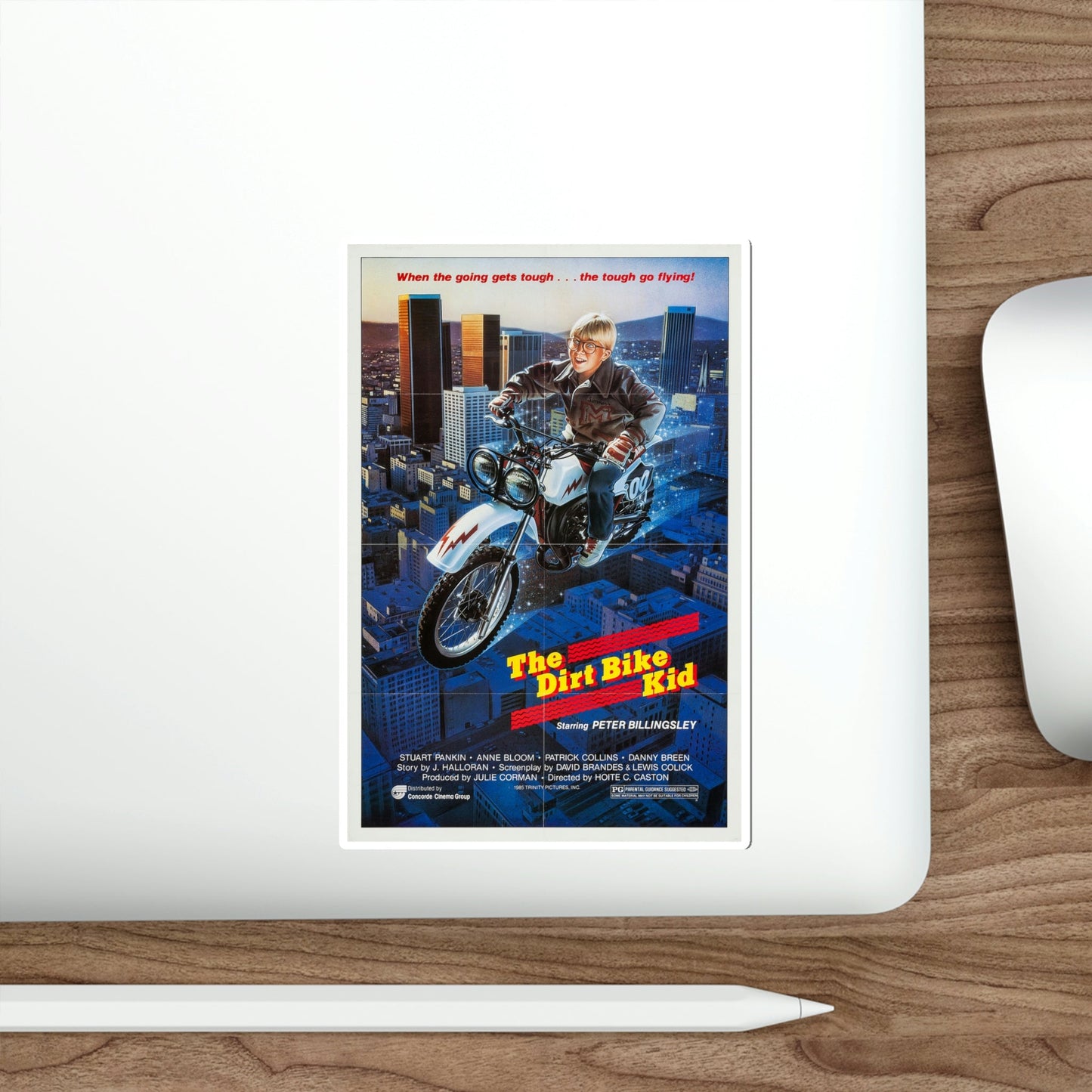 The Dirt Bike Kid 1985 Movie Poster STICKER Vinyl Die-Cut Decal-The Sticker Space