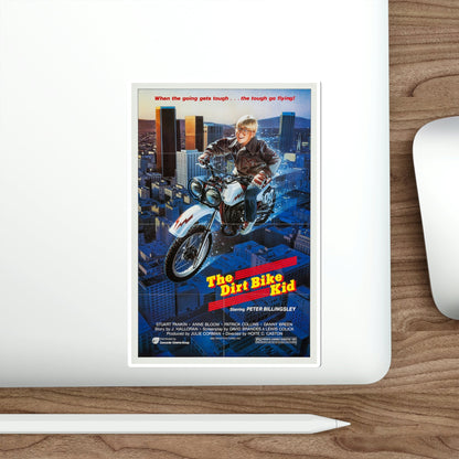 The Dirt Bike Kid 1985 Movie Poster STICKER Vinyl Die-Cut Decal-The Sticker Space