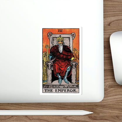 The Emperor (Rider Waite Tarot Deck) STICKER Vinyl Die-Cut Decal-The Sticker Space