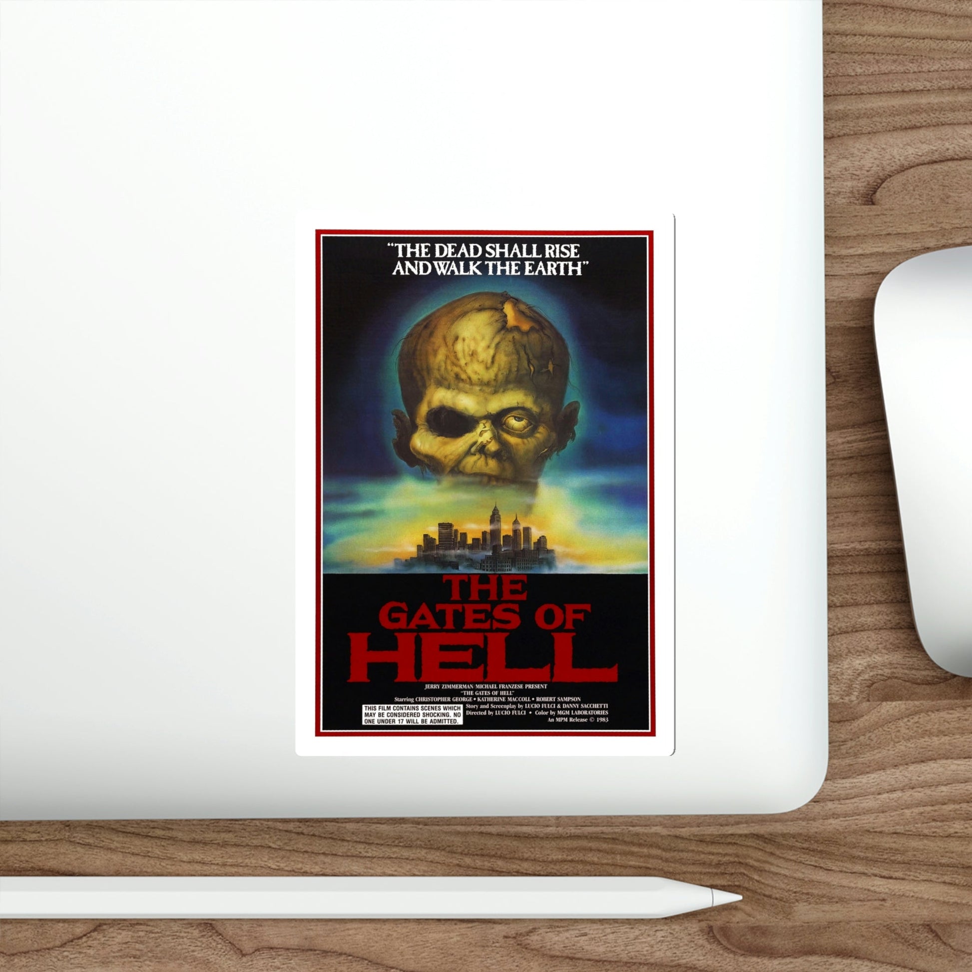 The Gates of Hell aka City of the Living Dead 1983 Movie Poster STICKER Vinyl Die-Cut Decal-The Sticker Space
