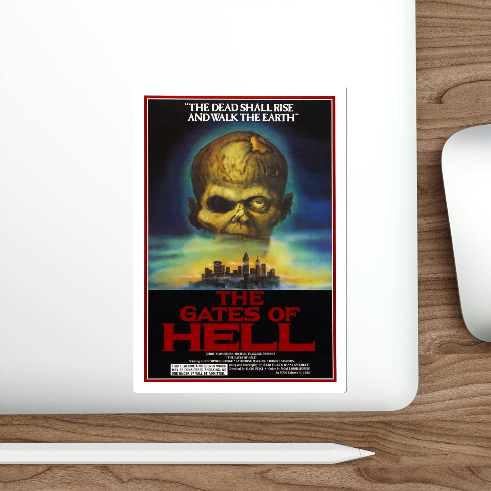The Gates of Hell aka City of the Living Dead 1983 Movie Poster STICKER Vinyl Die-Cut Decal-The Sticker Space