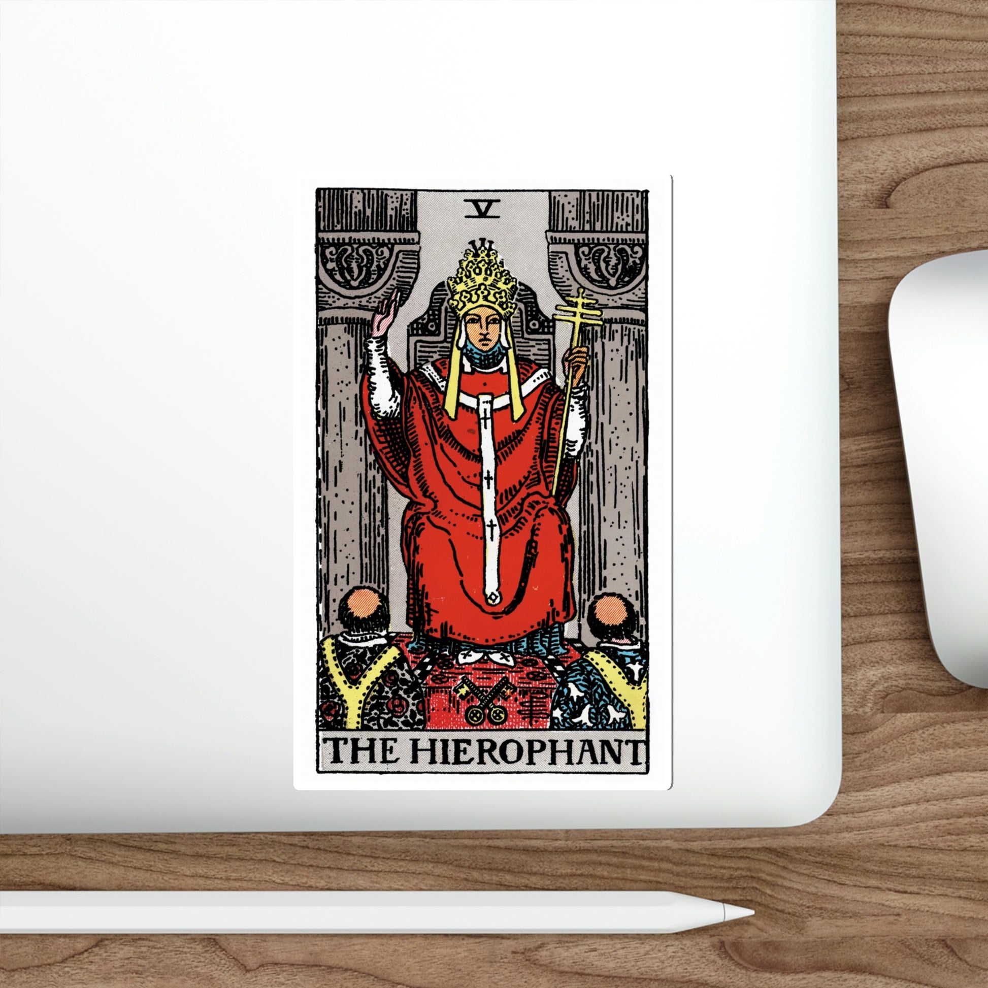 The Hierophant (Rider Waite Tarot Deck) STICKER Vinyl Die-Cut Decal-The Sticker Space