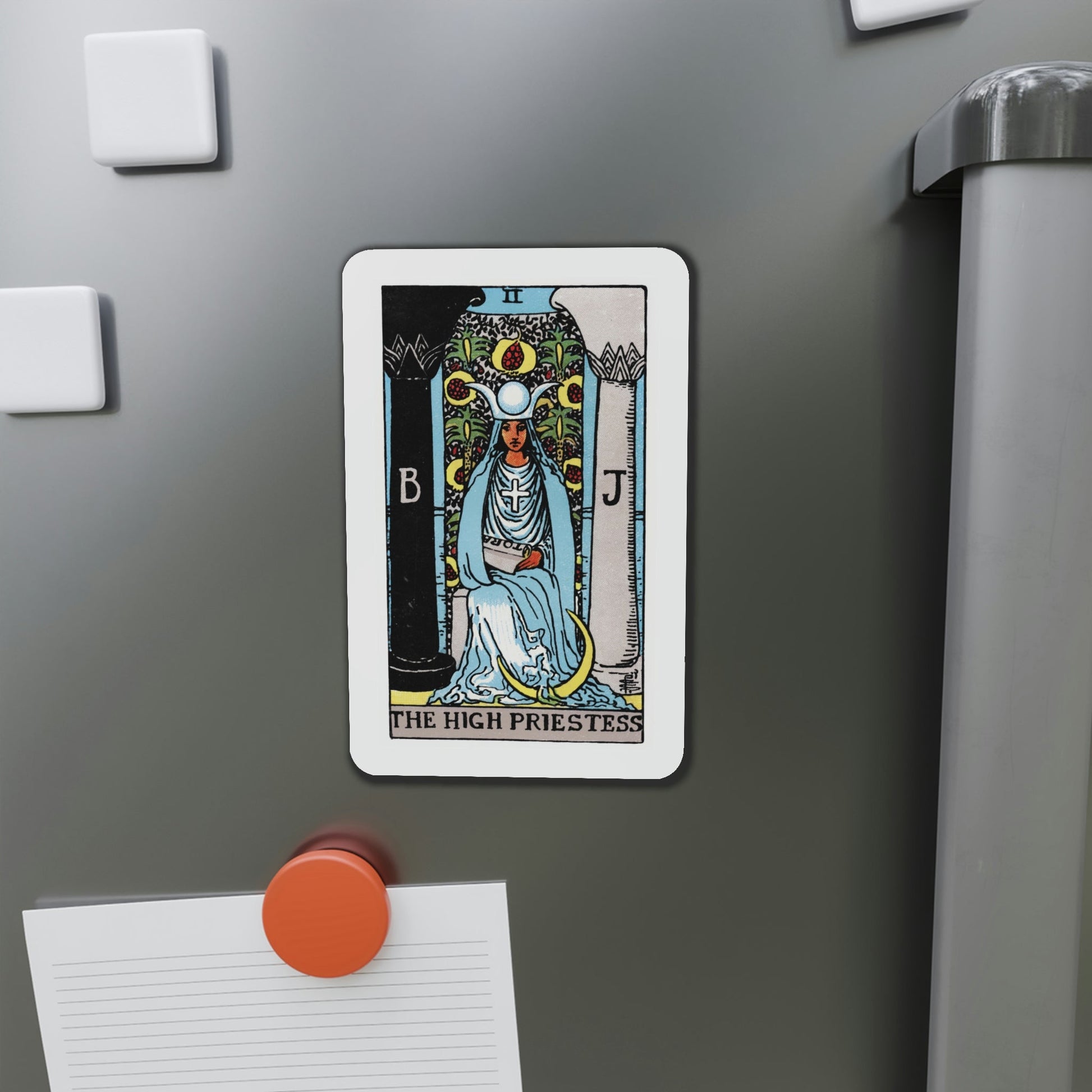 The High Priestess (Tarot Card) Die-Cut Magnet-The Sticker Space