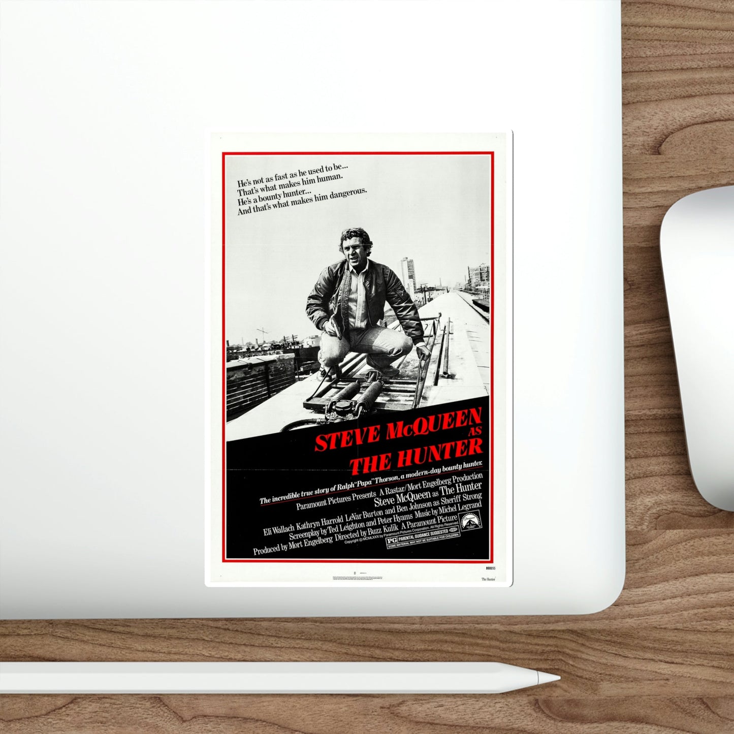 The Hunter 1980 Movie Poster STICKER Vinyl Die-Cut Decal-The Sticker Space