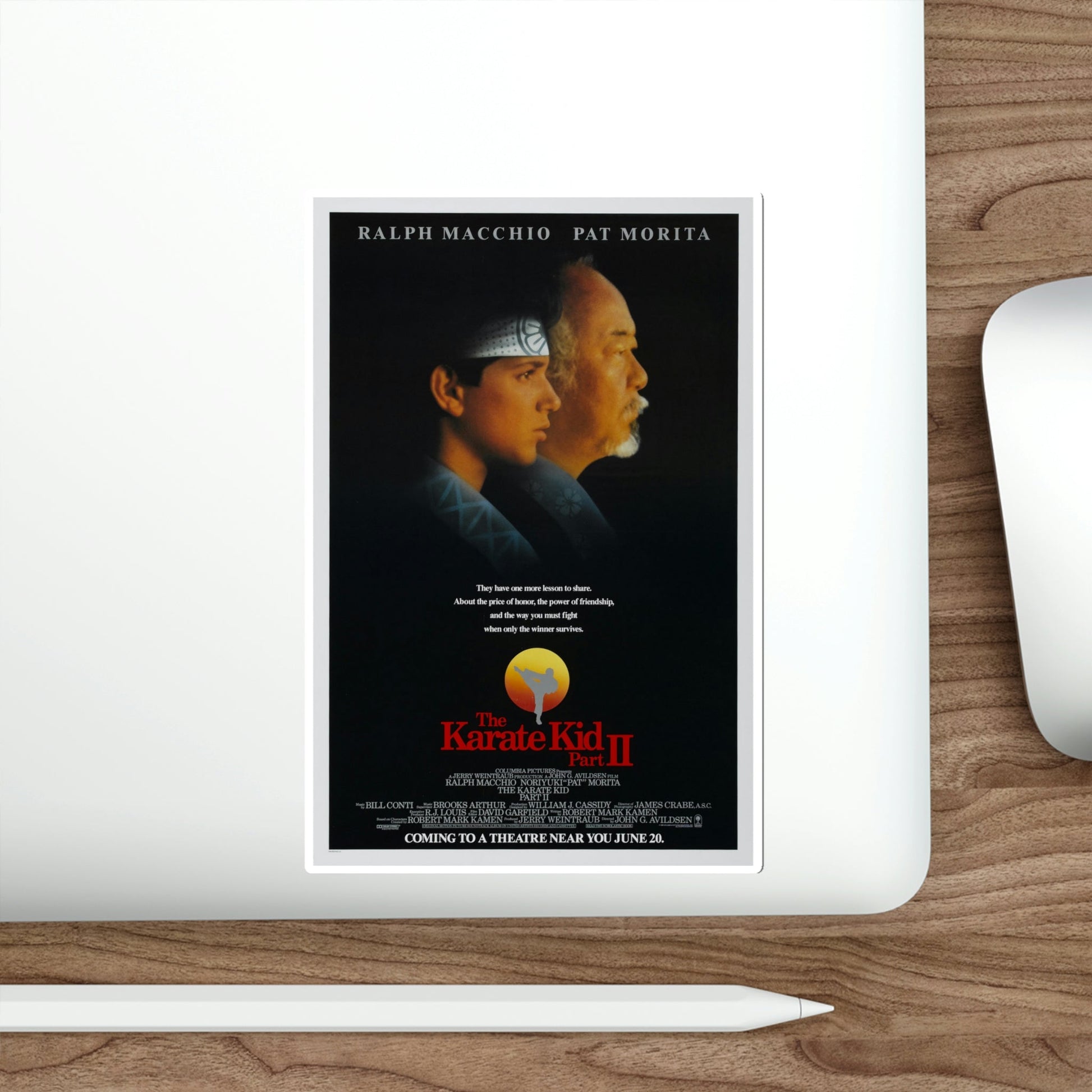 The Karate Kid Part II 1986 Movie Poster STICKER Vinyl Die-Cut Decal-The Sticker Space