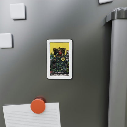 The King of Pentacles (Tarot Card) Die-Cut Magnet-The Sticker Space