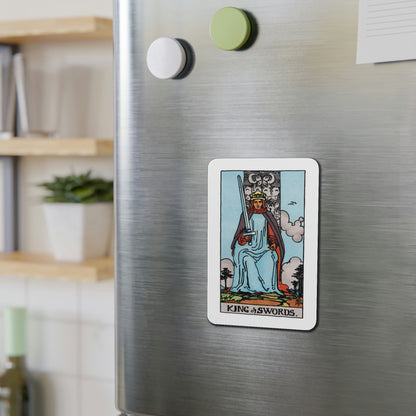 The King of Swords (Tarot Card) Die-Cut Magnet-The Sticker Space