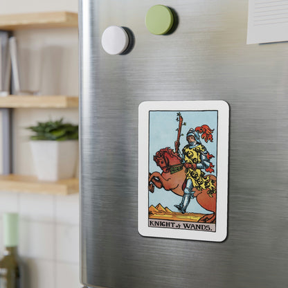 The Knight of Wands (Tarot Card) Die-Cut Magnet-The Sticker Space