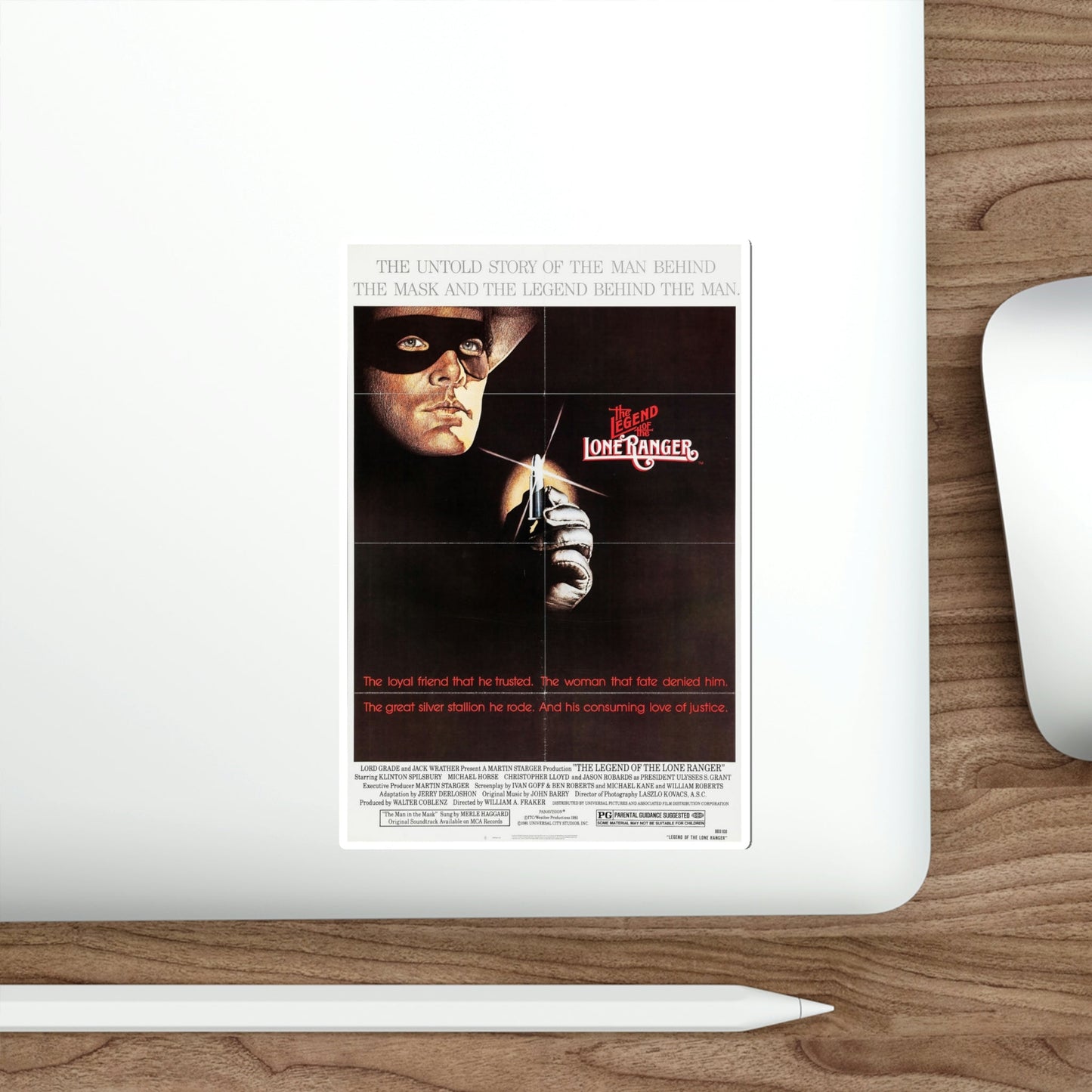 The Legend of the Lone Ranger 1981 Movie Poster STICKER Vinyl Die-Cut Decal-The Sticker Space