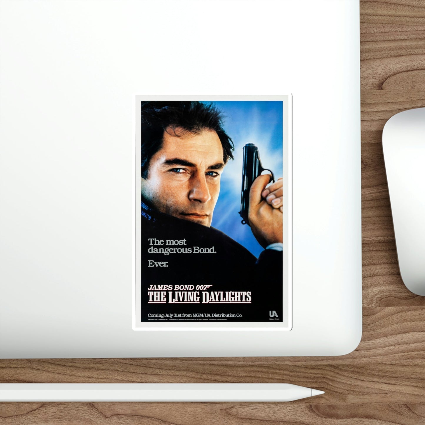 The Living Daylights 1987 Movie Poster STICKER Vinyl Die-Cut Decal-The Sticker Space