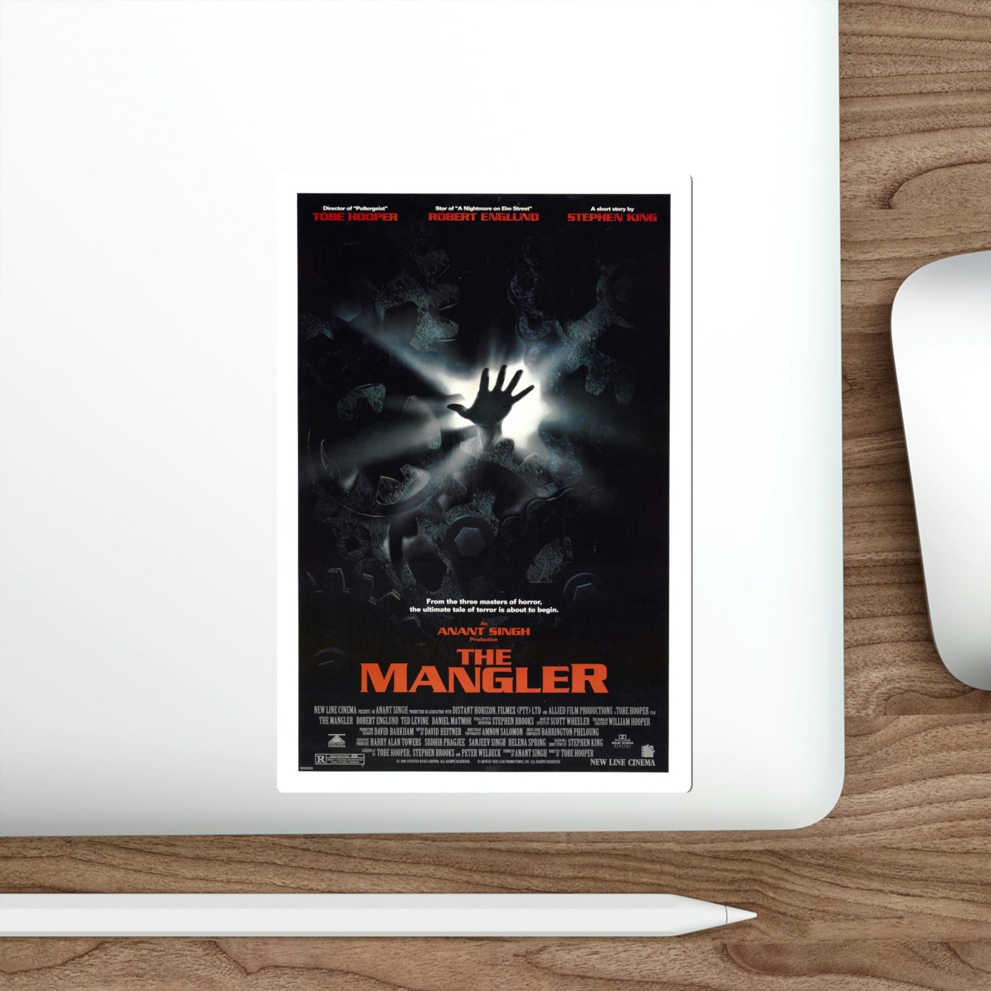 The Mangler 1995 Movie Poster STICKER Vinyl Die-Cut Decal-The Sticker Space