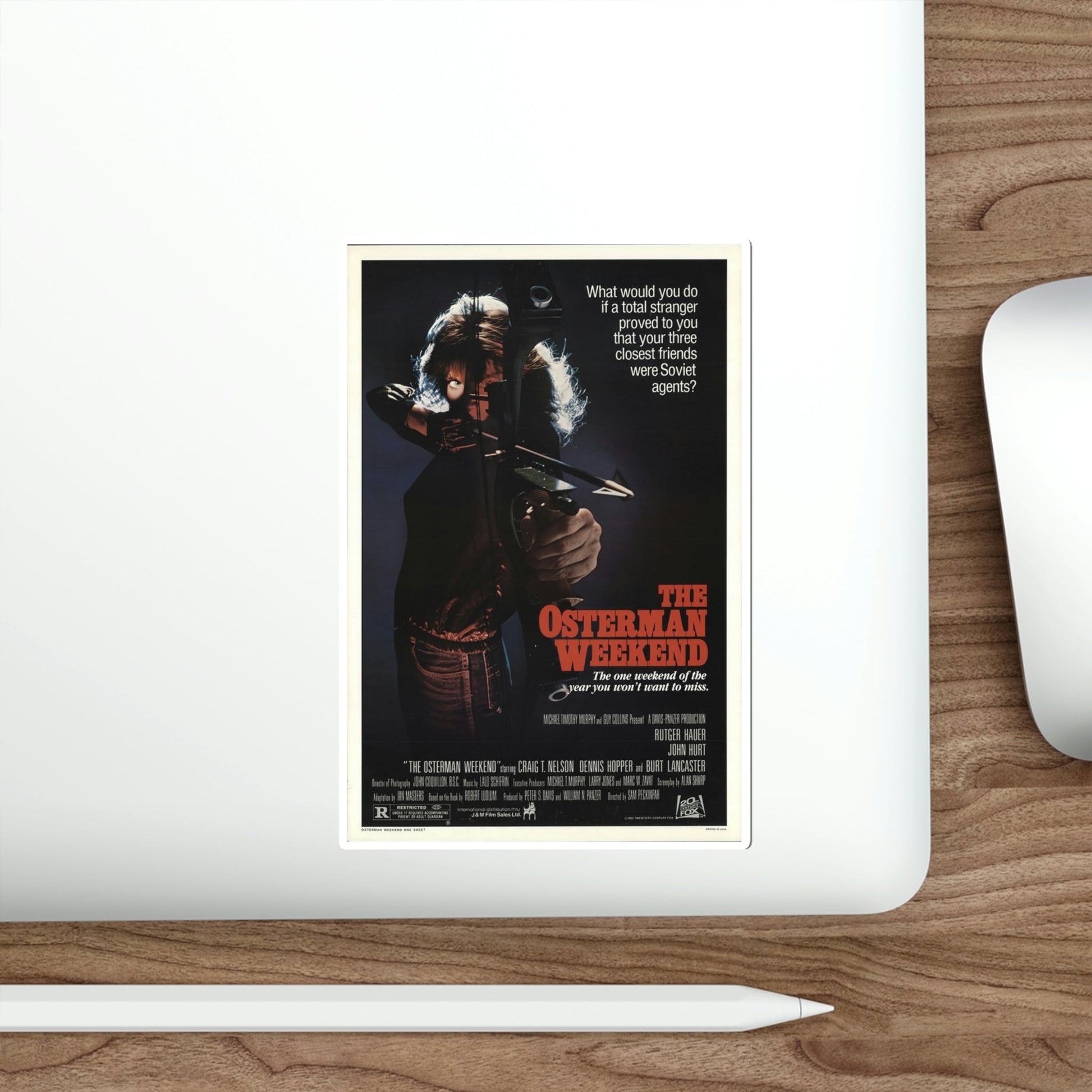 The Osterman Weekend 1983 Movie Poster STICKER Vinyl Die-Cut Decal-The Sticker Space