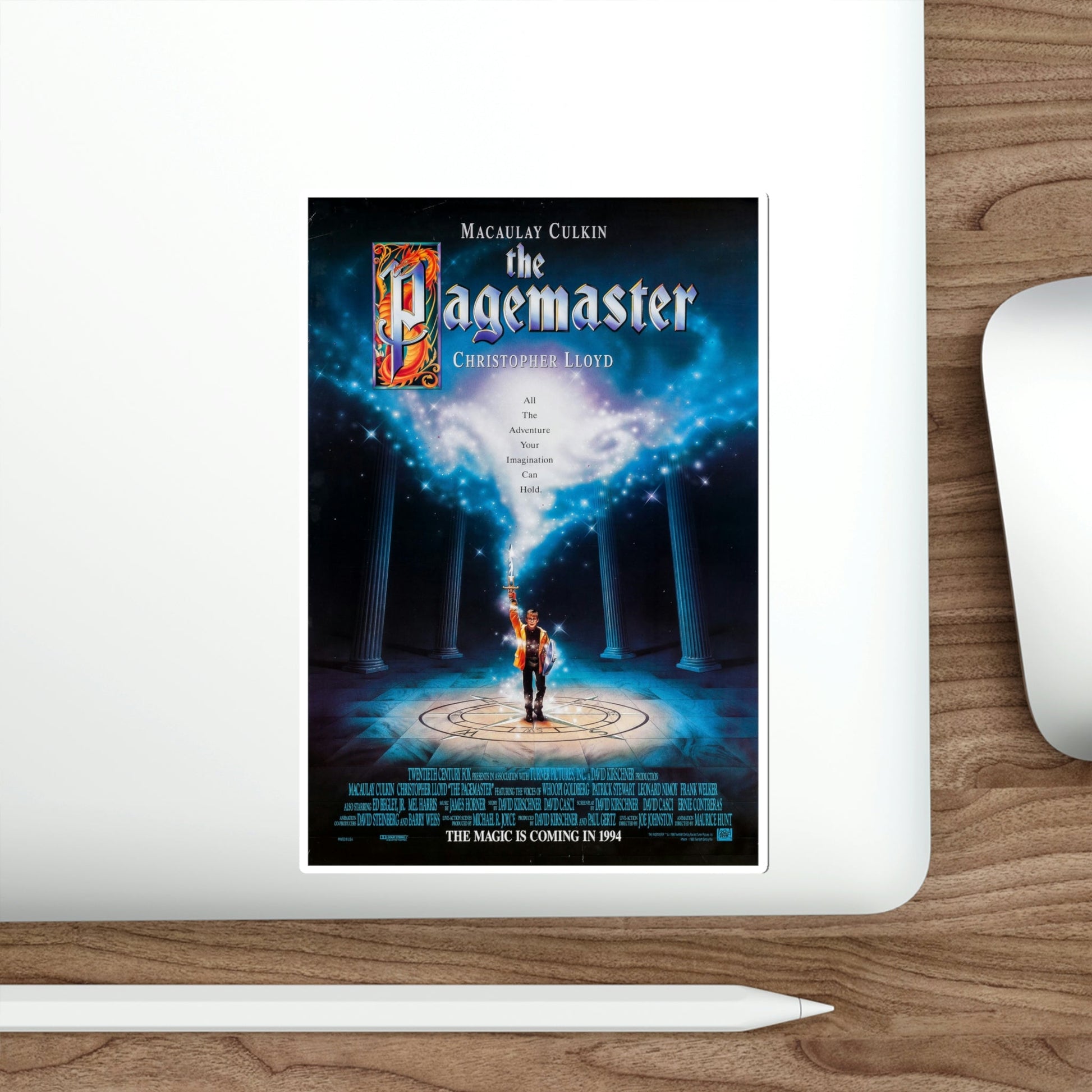 The Pagemaster 1994 Movie Poster STICKER Vinyl Die-Cut Decal-The Sticker Space