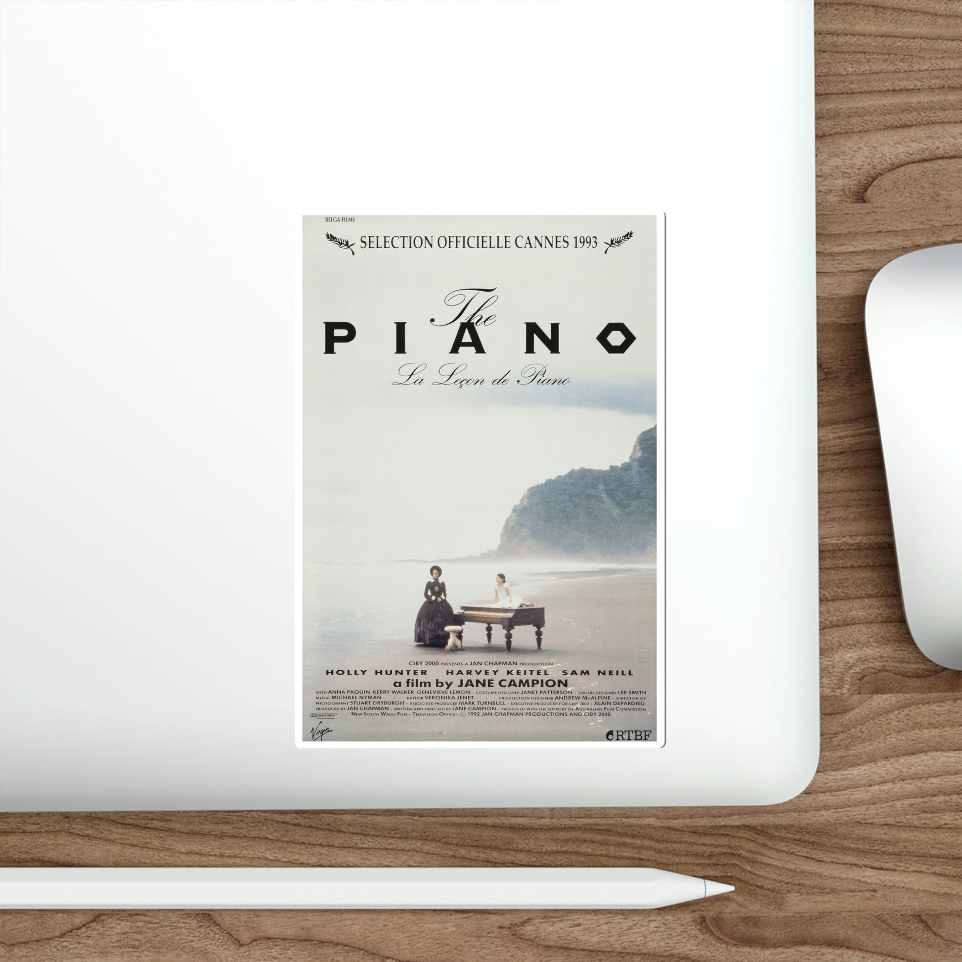 The Piano 1993 Movie Poster STICKER Vinyl Die-Cut Decal-The Sticker Space