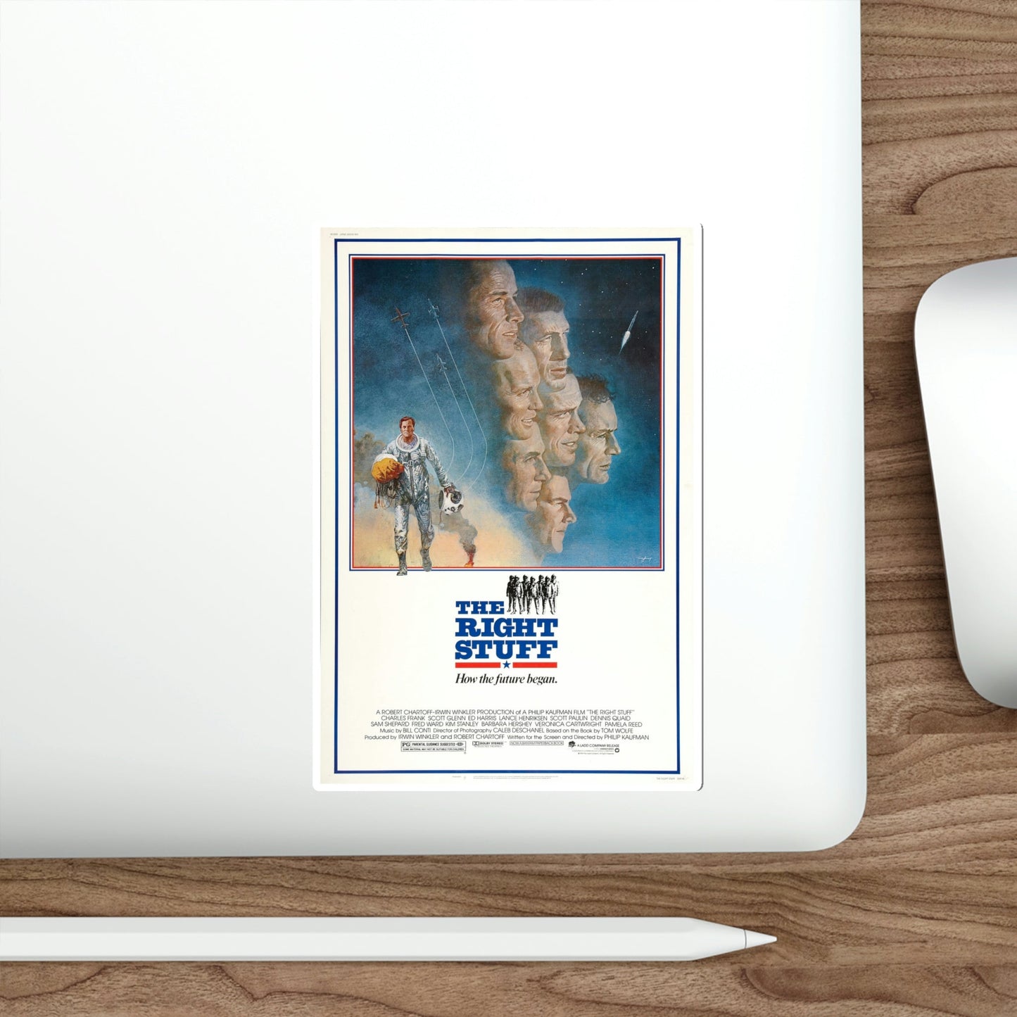 The Right Stuff 1983 Movie Poster STICKER Vinyl Die-Cut Decal-The Sticker Space