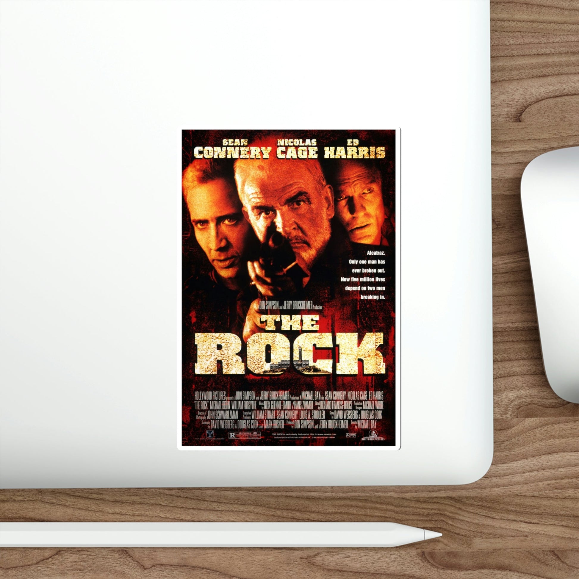 The Rock 1996 Movie Poster STICKER Vinyl Die-Cut Decal-The Sticker Space