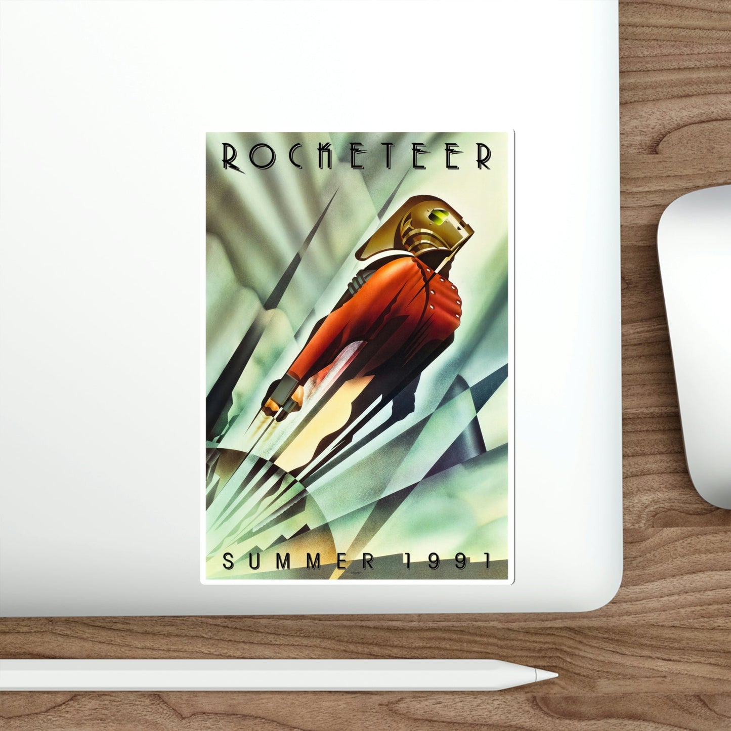 The Rocketeer 1991 Movie Poster STICKER Vinyl Die-Cut Decal-The Sticker Space