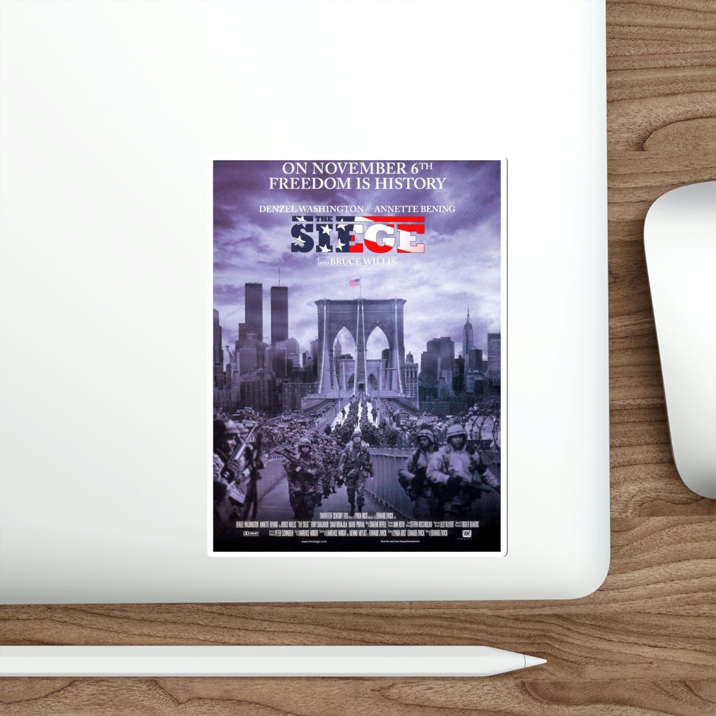 The Siege 1998 Movie Poster STICKER Vinyl Die-Cut Decal-The Sticker Space
