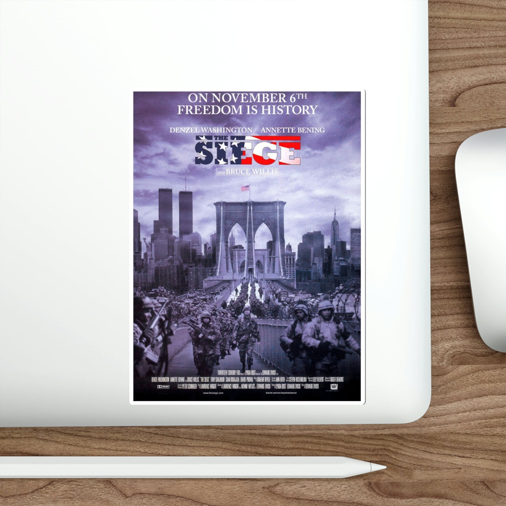 The Siege 1998 Movie Poster STICKER Vinyl Die-Cut Decal-The Sticker Space