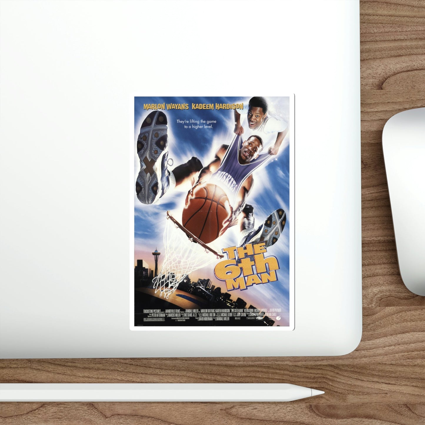 The Sixth Man 1997 Movie Poster STICKER Vinyl Die-Cut Decal-The Sticker Space