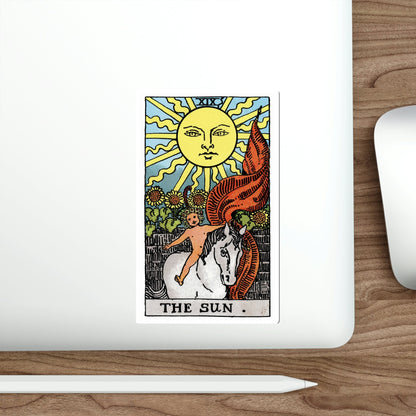 The Sun (Rider Waite Tarot Deck) STICKER Vinyl Die-Cut Decal-The Sticker Space