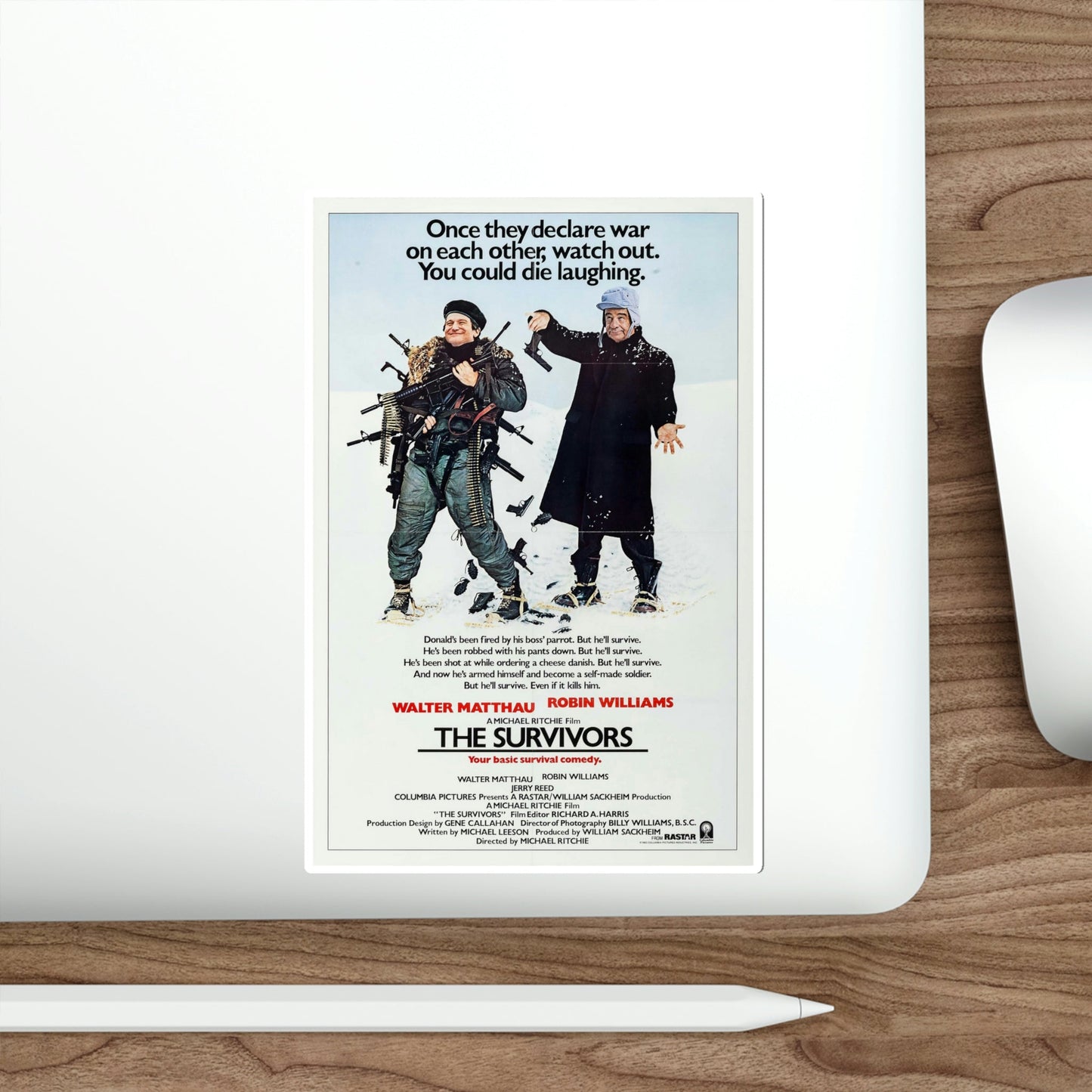 The Survivors 1983 Movie Poster STICKER Vinyl Die-Cut Decal-The Sticker Space