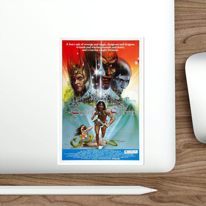 The Sword and the Sorcerer 1982 Movie Poster STICKER Vinyl Die-Cut Decal-The Sticker Space