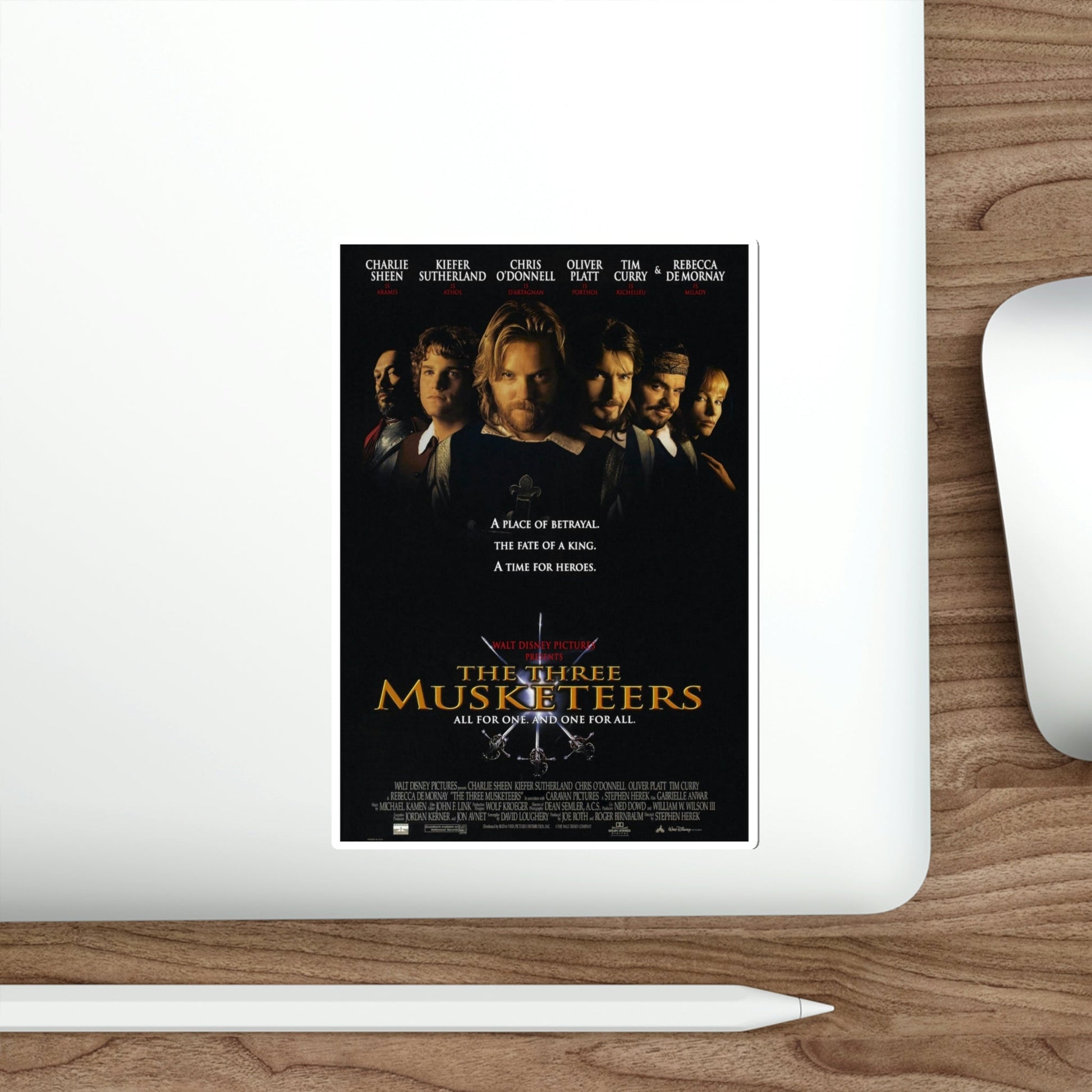 The Three Musketeers 1993 Movie Poster STICKER Vinyl Die-Cut Decal-The Sticker Space