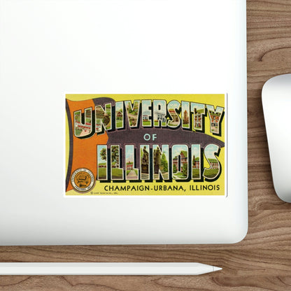 The University of Illinois (Greeting Cards) STICKER Vinyl Die-Cut Decal-The Sticker Space