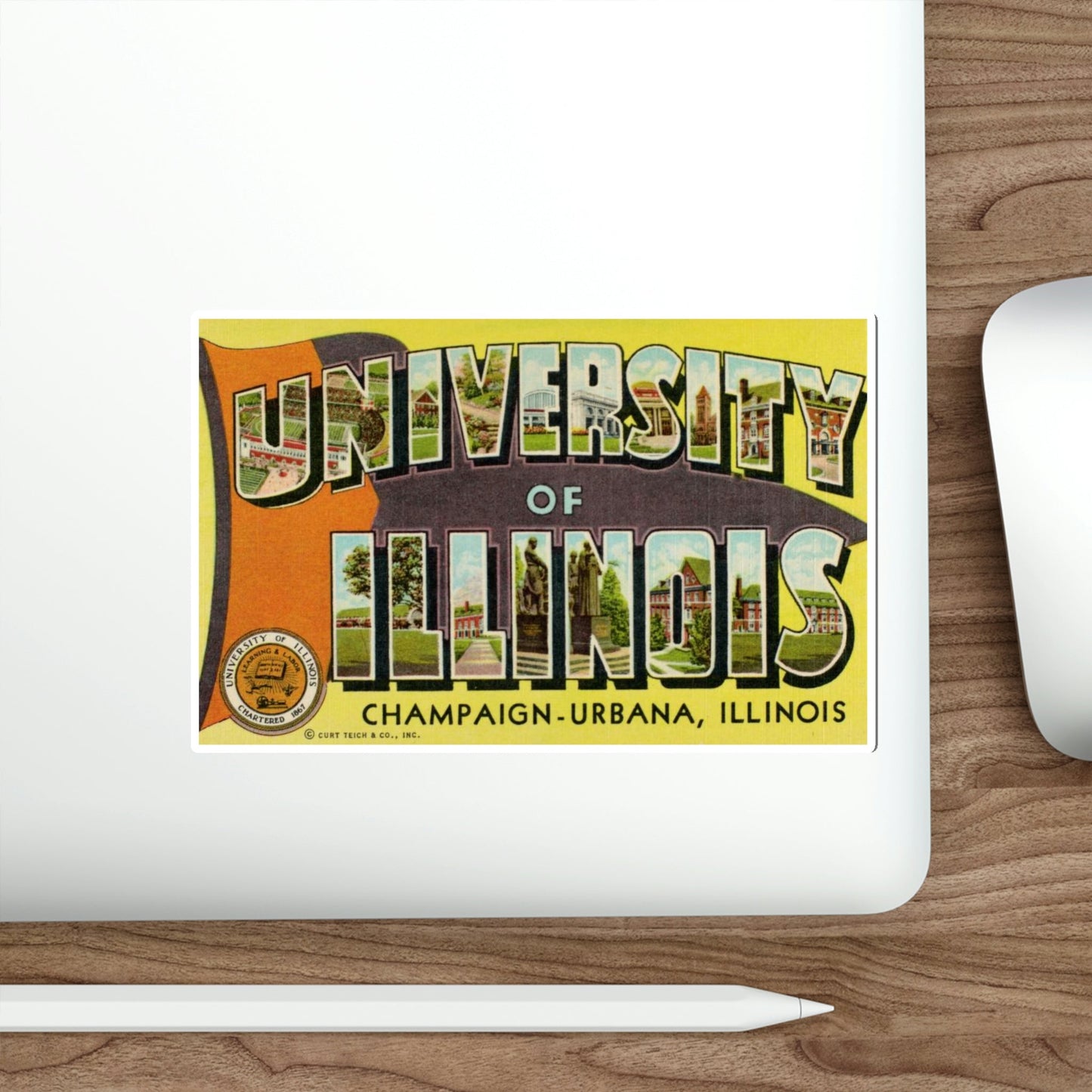 The University of Illinois (Greeting Cards) STICKER Vinyl Die-Cut Decal-The Sticker Space