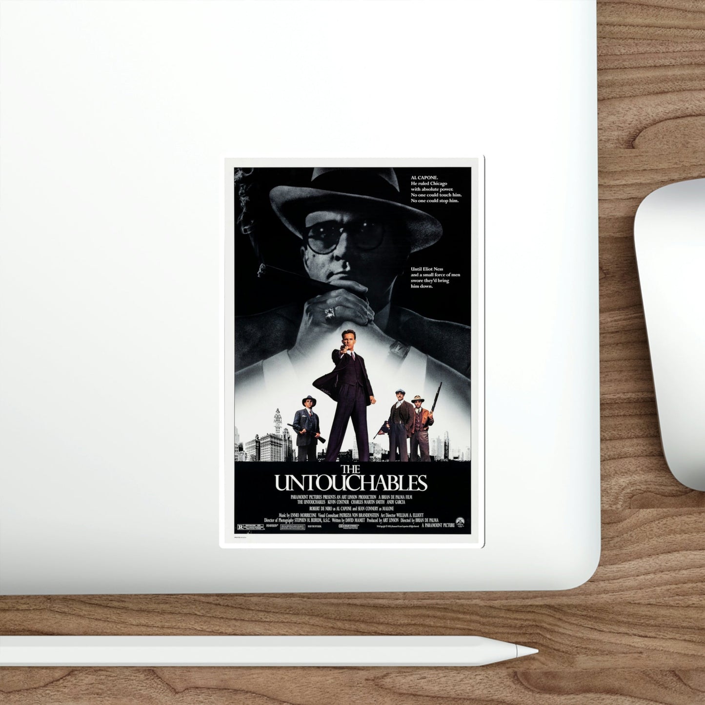 The Untouchables 1987 Movie Poster STICKER Vinyl Die-Cut Decal-The Sticker Space