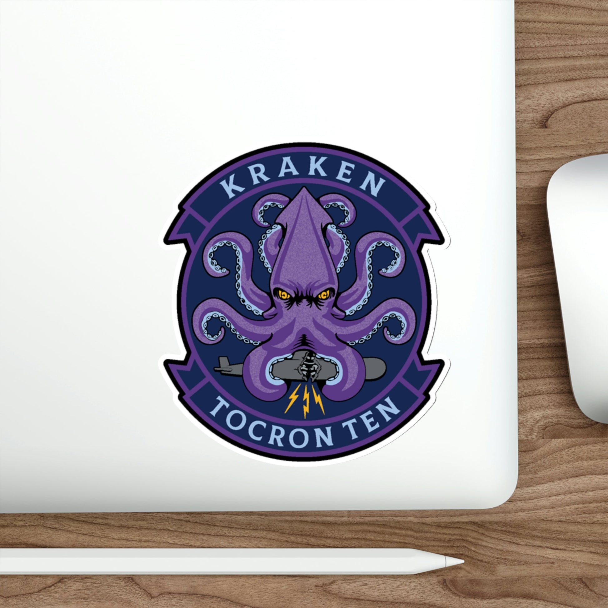 TOCRON TEN KRAKEN (U.S. Navy) STICKER Vinyl Die-Cut Decal-The Sticker Space