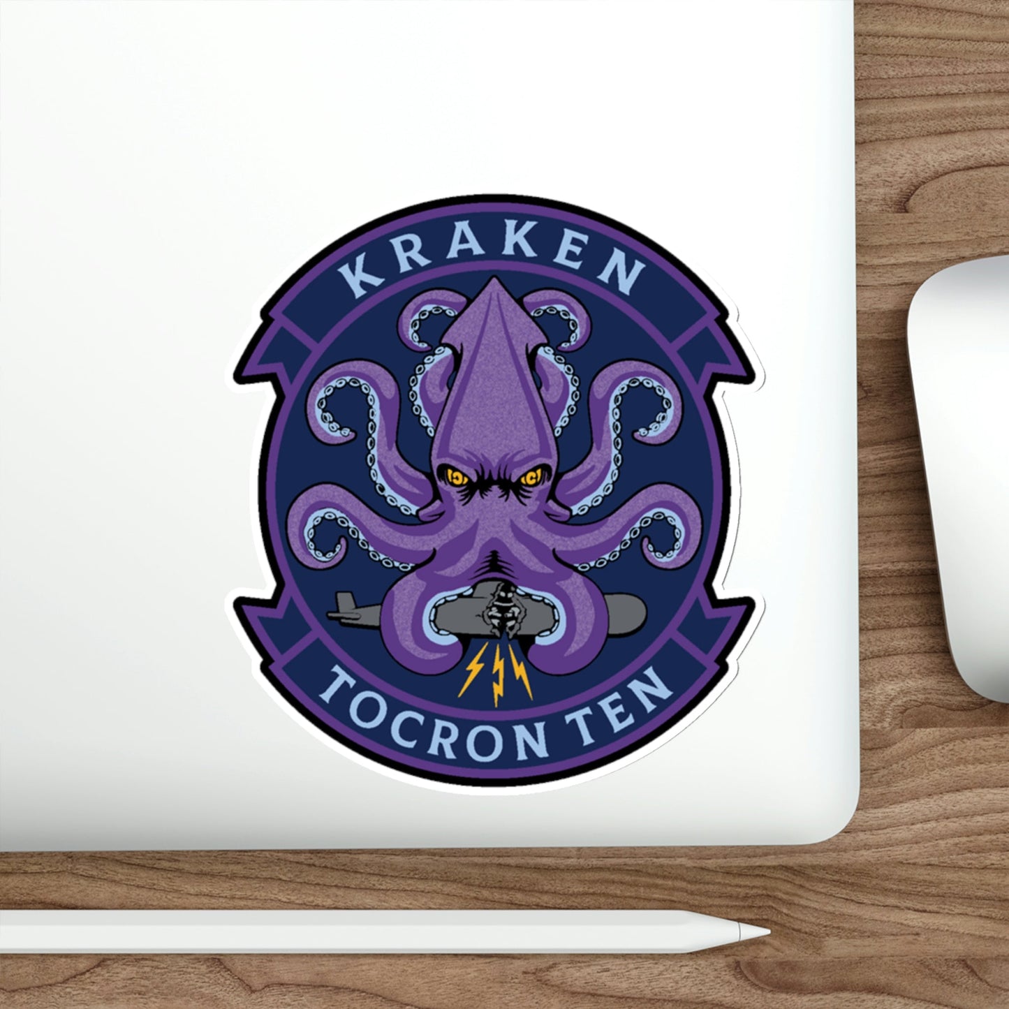 TOCRON TEN KRAKEN (U.S. Navy) STICKER Vinyl Die-Cut Decal-The Sticker Space