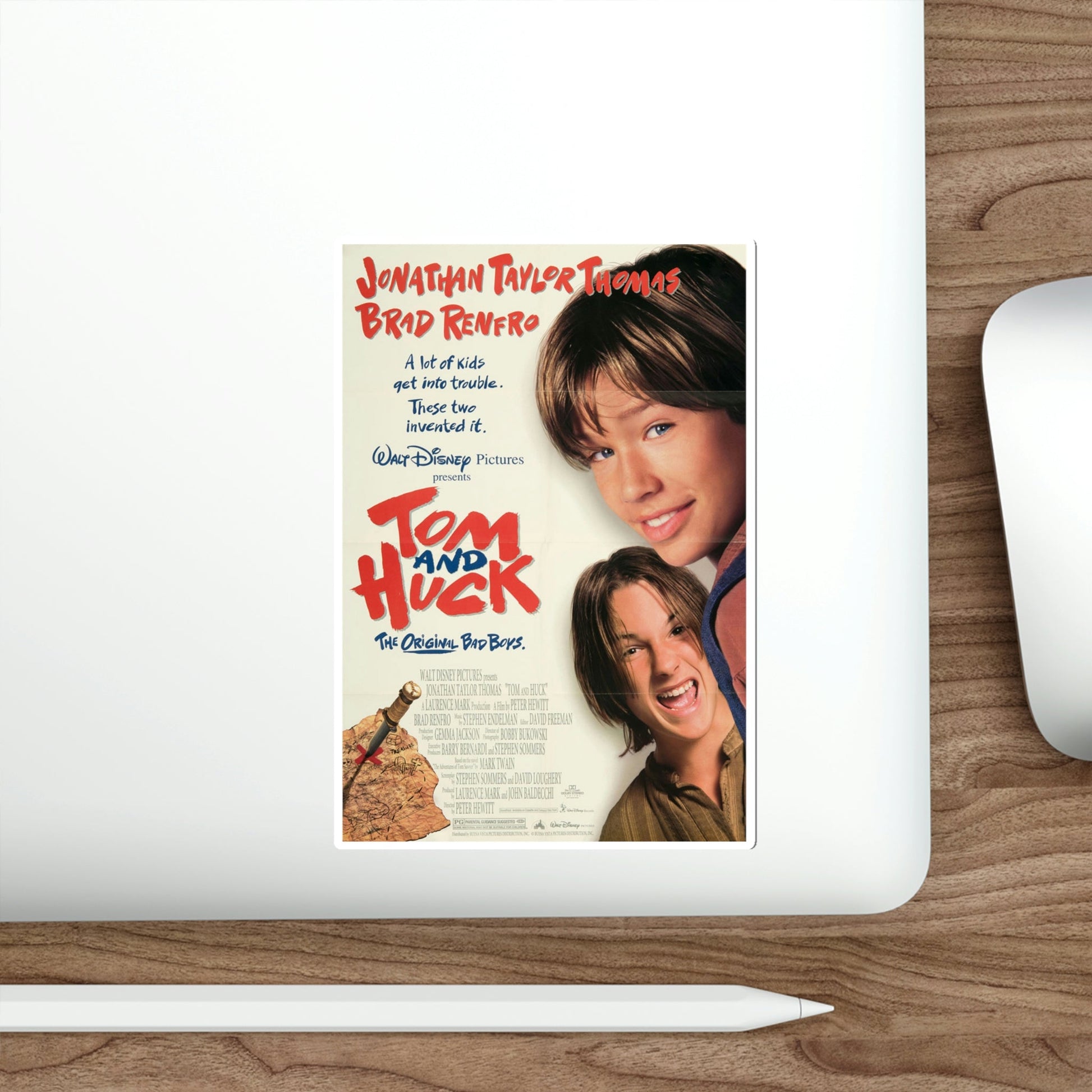 Tom And Huck 1995 Movie Poster STICKER Vinyl Die-Cut Decal-The Sticker Space