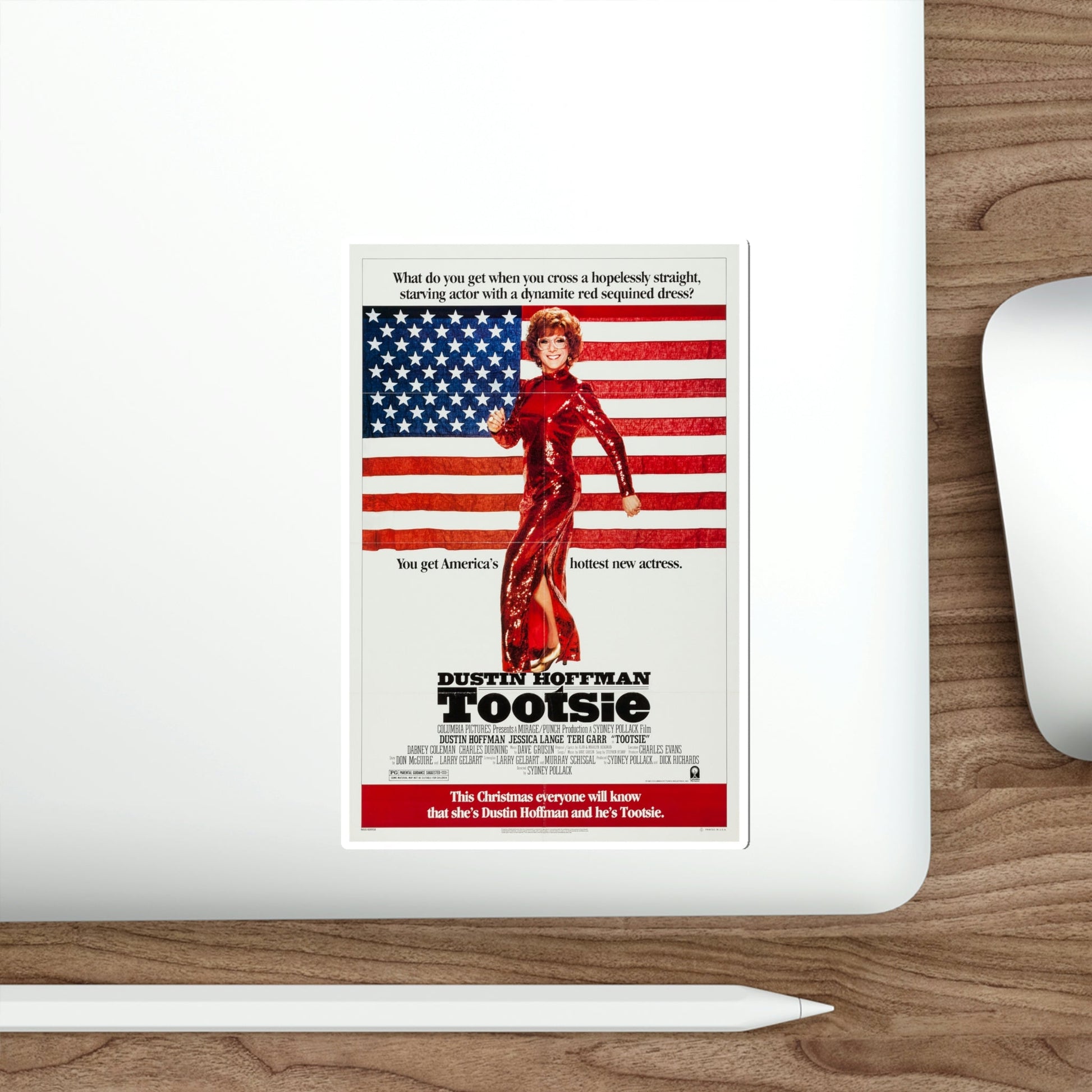 Tootsie 1982 Movie Poster STICKER Vinyl Die-Cut Decal-The Sticker Space