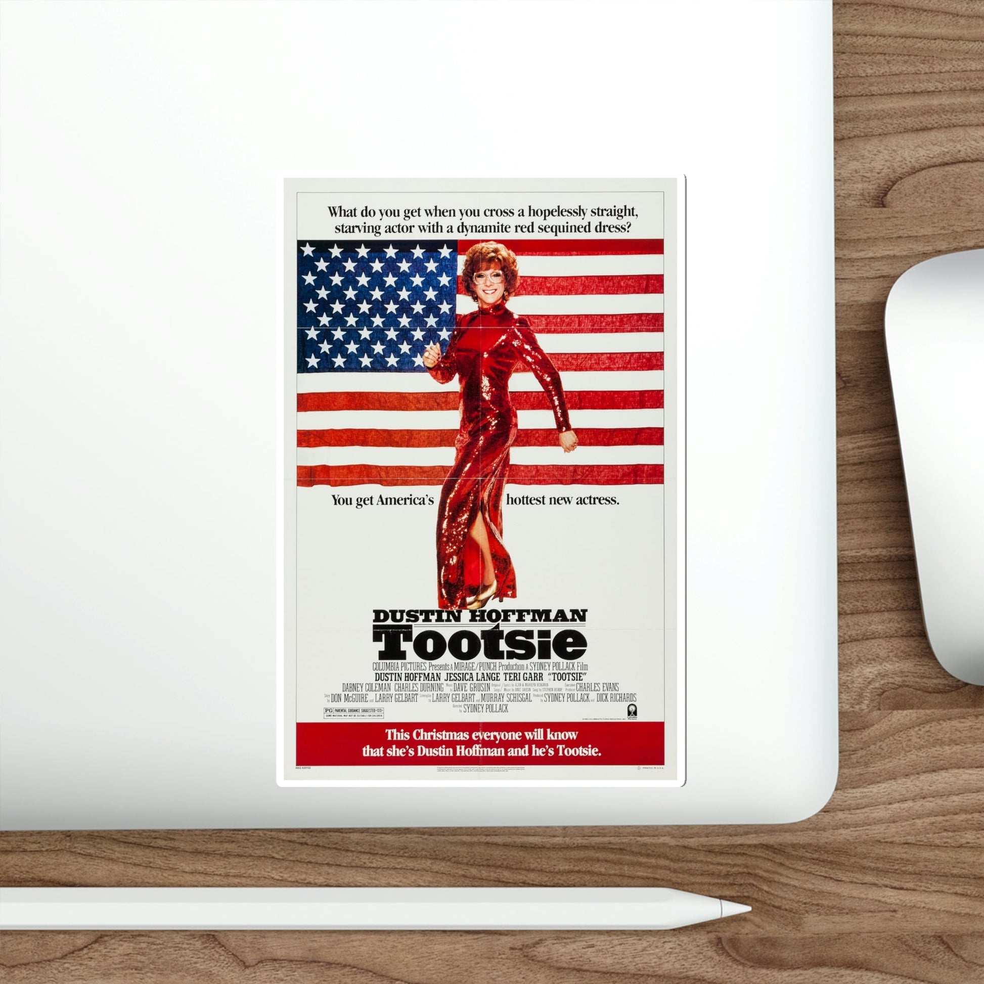 Tootsie 1982 Movie Poster STICKER Vinyl Die-Cut Decal-The Sticker Space