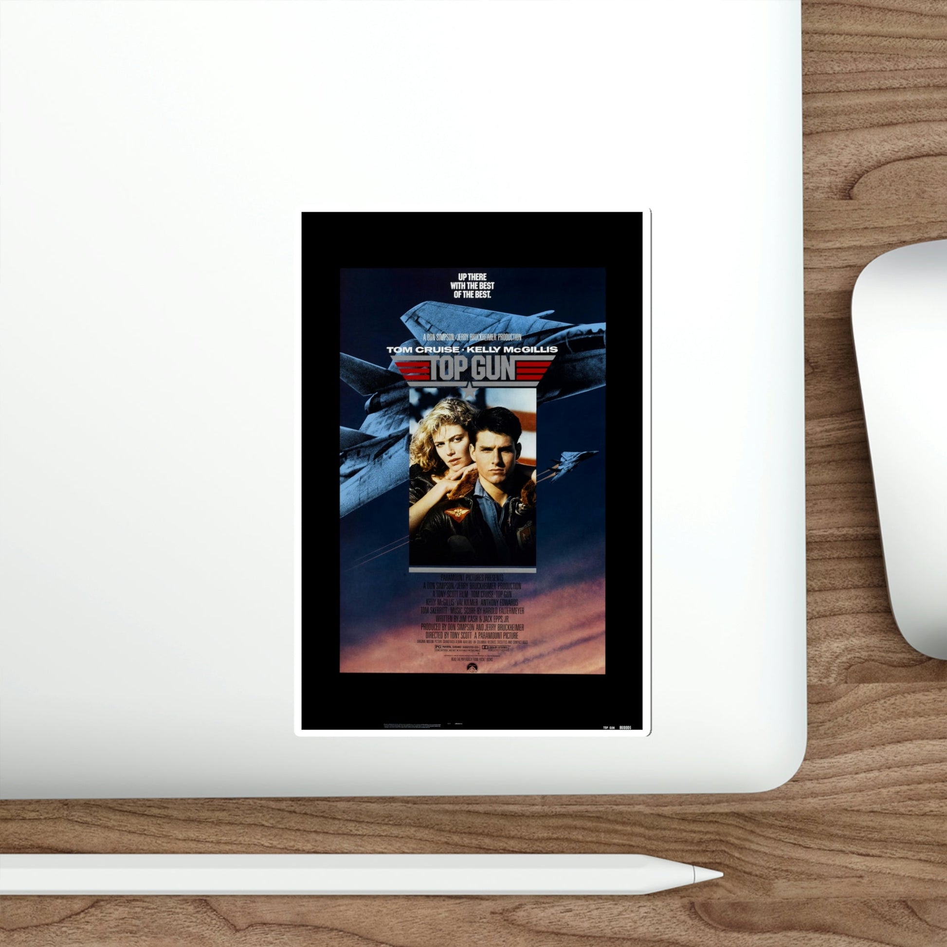 Top Gun 1986 Movie Poster STICKER Vinyl Die-Cut Decal-The Sticker Space