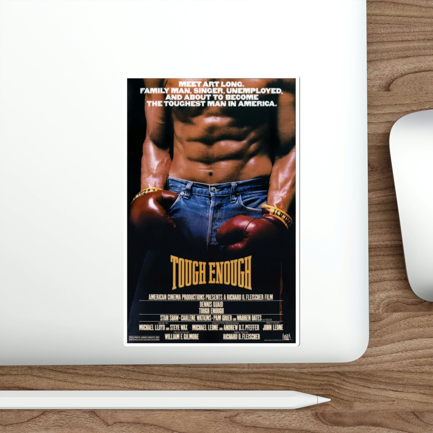 Tough Enough 1983 Movie Poster STICKER Vinyl Die-Cut Decal-The Sticker Space