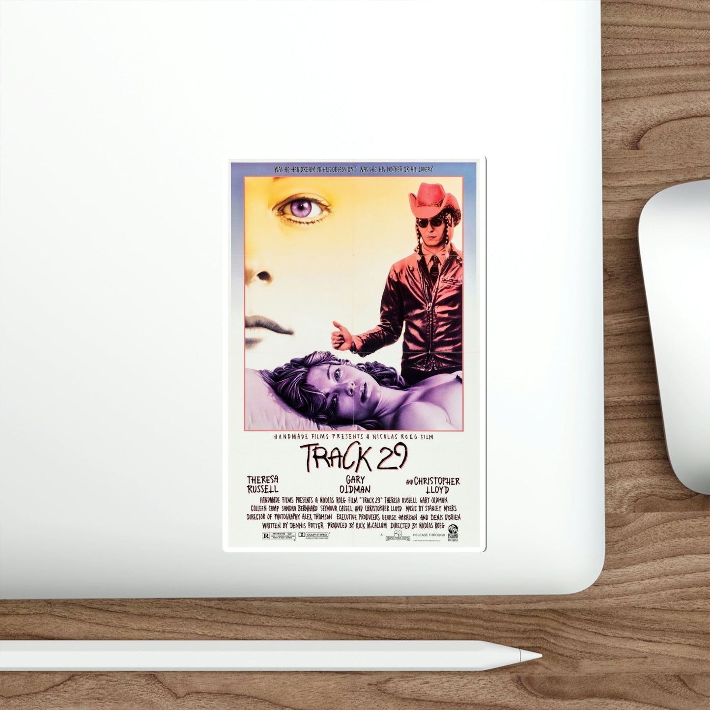 Track 29 1988 Movie Poster STICKER Vinyl Die-Cut Decal-The Sticker Space