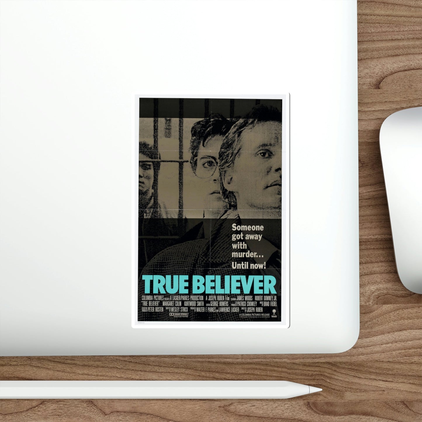 True Believer 1989 Movie Poster STICKER Vinyl Die-Cut Decal-The Sticker Space