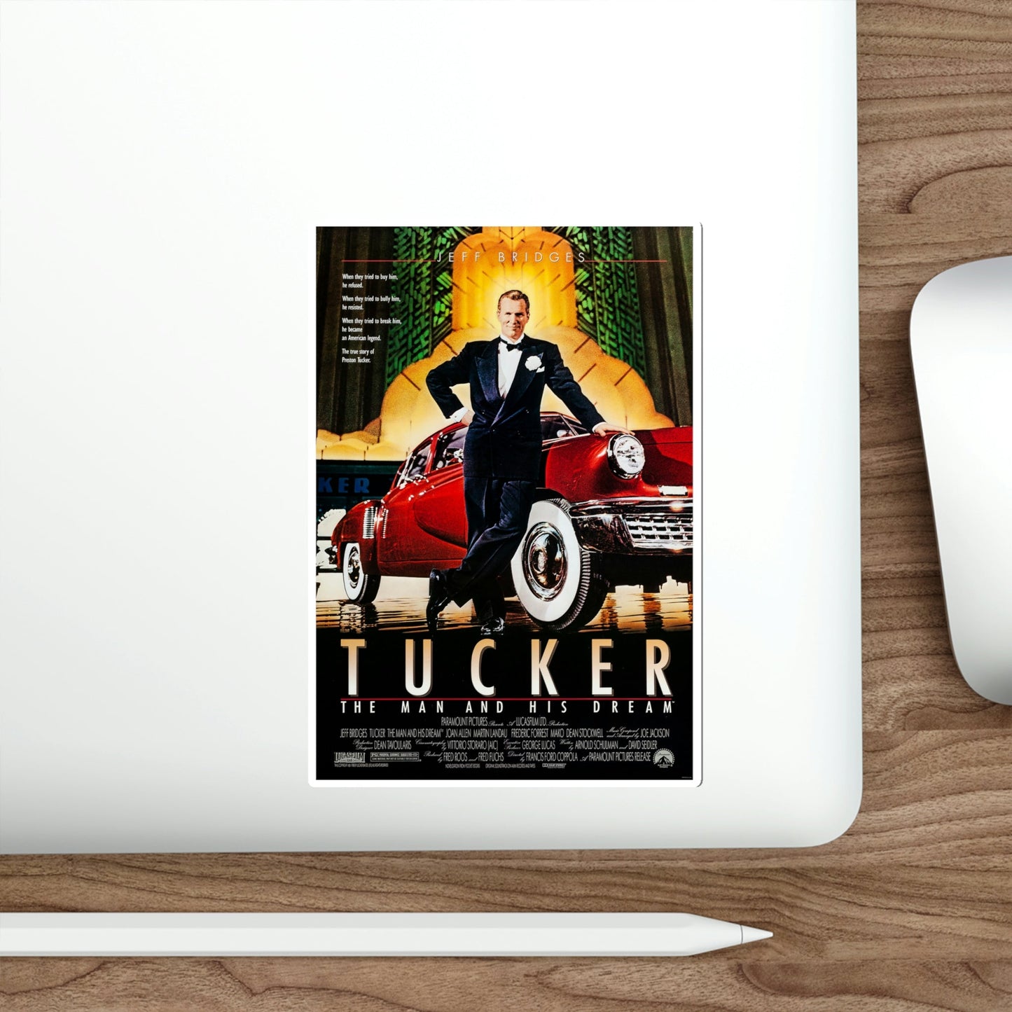 Tucker The Man and His Dream 1988 Movie Poster STICKER Vinyl Die-Cut Decal-The Sticker Space