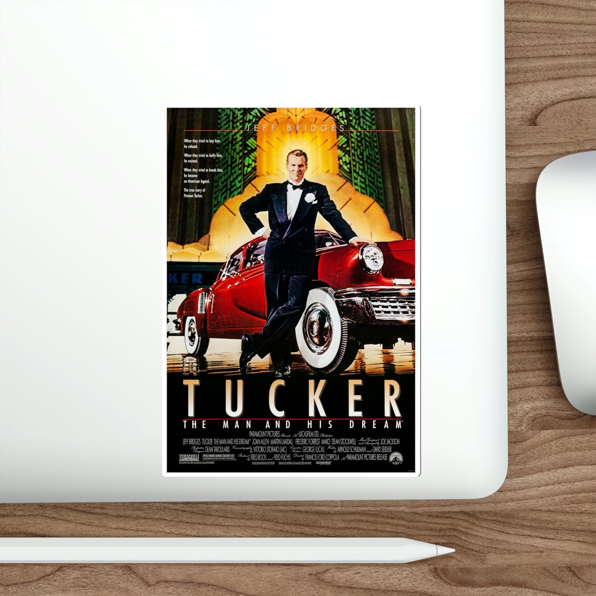 Tucker The Man and His Dream 1988 Movie Poster STICKER Vinyl Die-Cut Decal-The Sticker Space