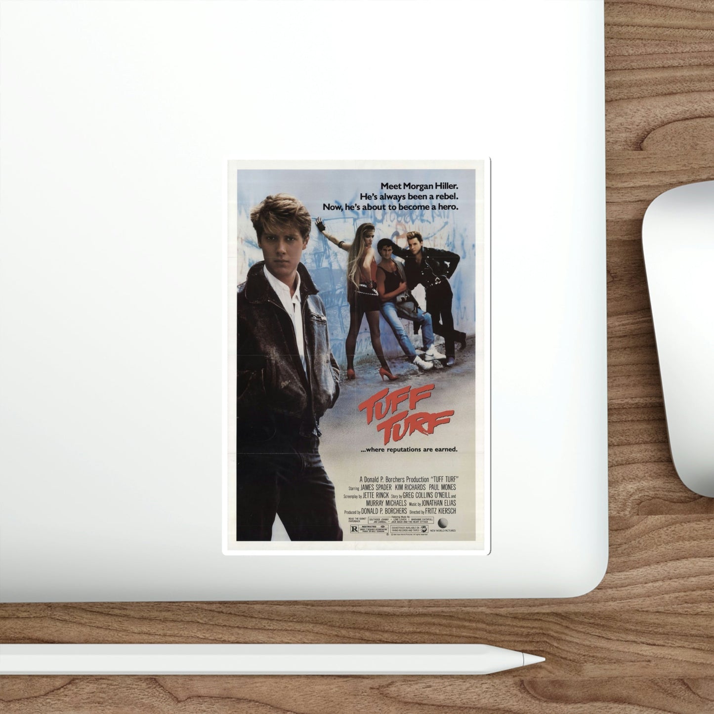 Tuff Turf 1985 Movie Poster STICKER Vinyl Die-Cut Decal-The Sticker Space